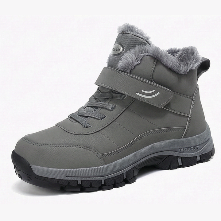 Kenzie | Waterproof Fur-Lined Winter Ankle Boots with Velcro Strap
