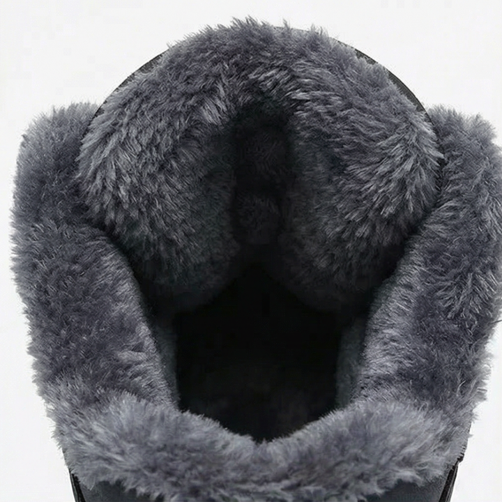 Kenzie | Waterproof Fur-Lined Winter Ankle Boots with Velcro Strap