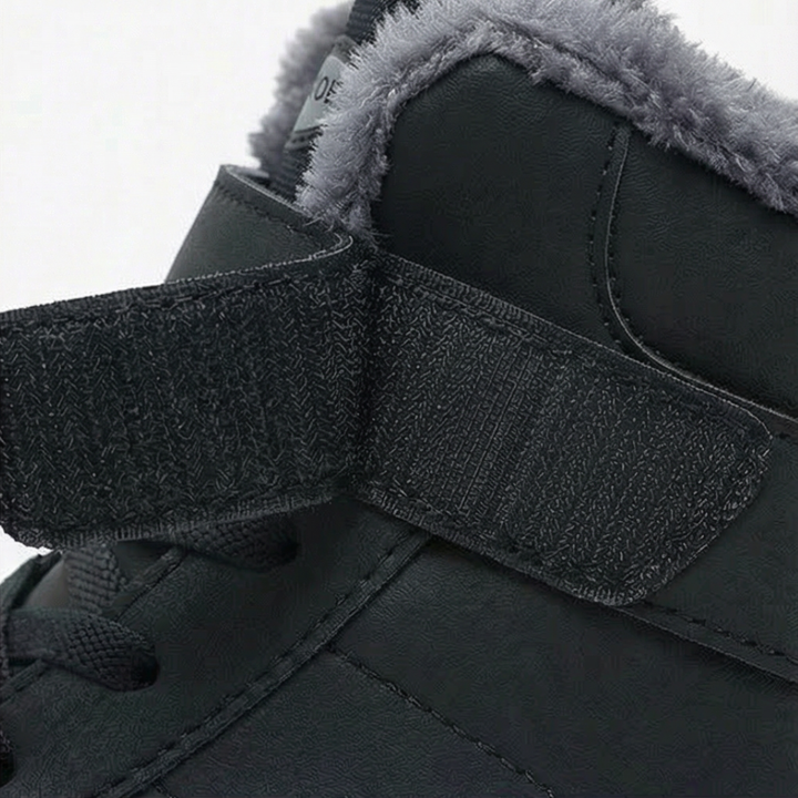 Kenzie | Waterproof Fur-Lined Winter Ankle Boots with Velcro Strap