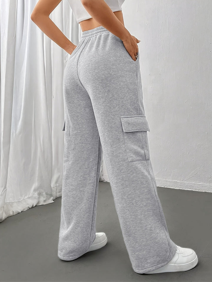 Fallon | Relaxed Straight-Leg Cargo Sweatpants