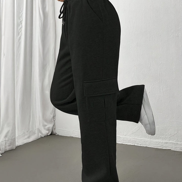 Fallon | Relaxed Straight-Leg Cargo Sweatpants