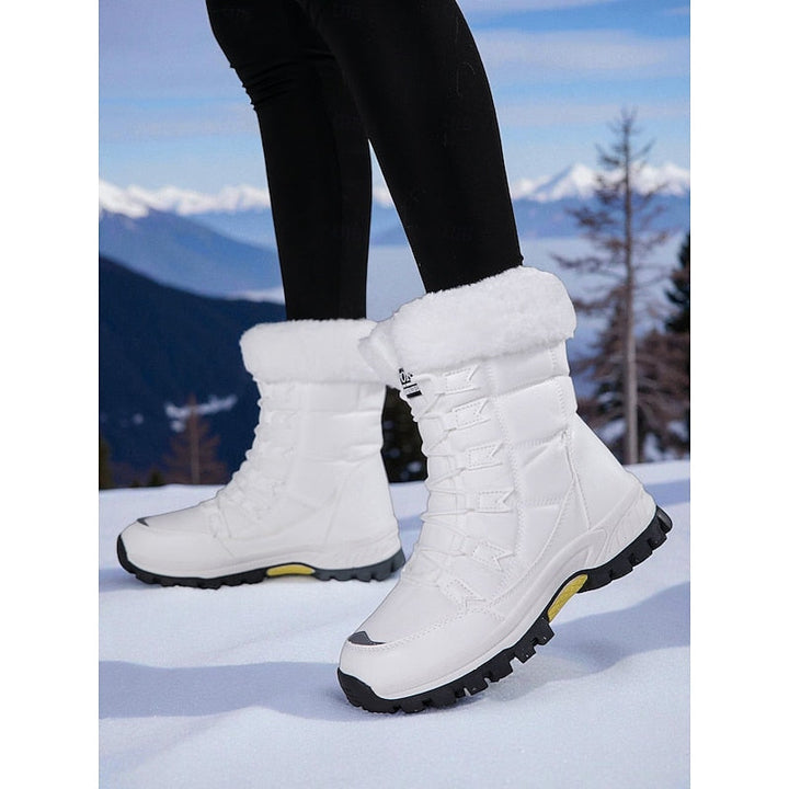 Jolene | Waterproof Lace-Up Winter Snow Boots with Plush Lining