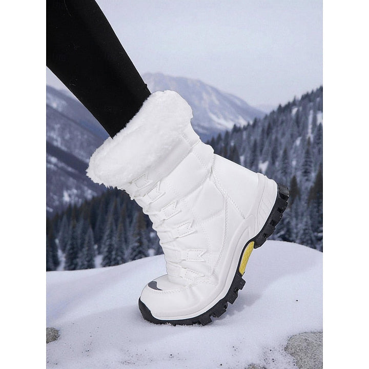 Jolene | Waterproof Lace-Up Winter Snow Boots with Plush Lining