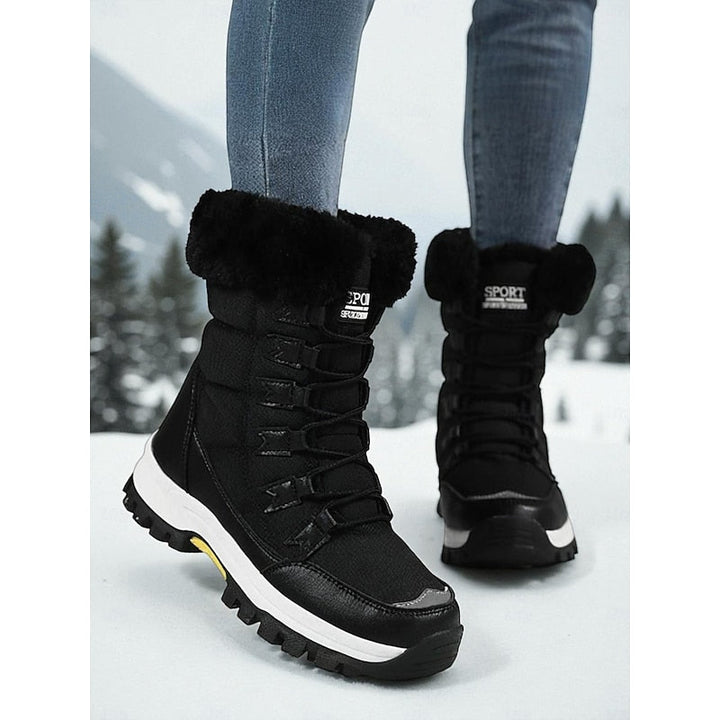 Jolene | Waterproof Lace-Up Winter Snow Boots with Plush Lining