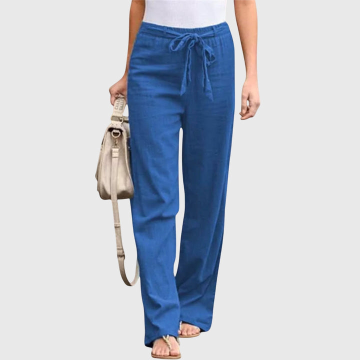Elowen | Belted High-Waisted Wide-Leg Pants