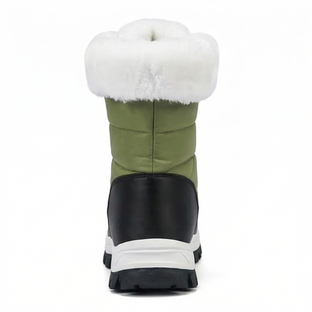 Mila | Waterproof Quilted Faux Fur-Lined Winter Snow Boots