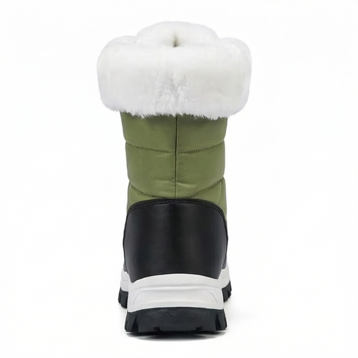 Mila | Waterproof Quilted Faux Fur-Lined Winter Snow Boots