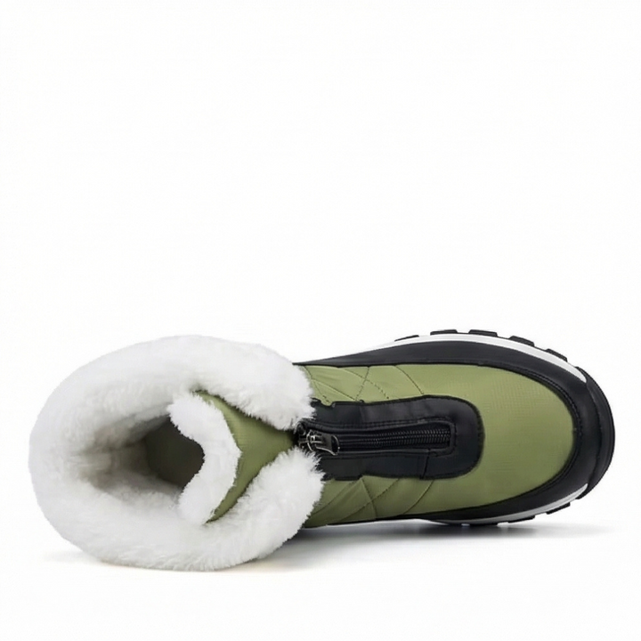 Mila | Waterproof Quilted Faux Fur-Lined Winter Snow Boots
