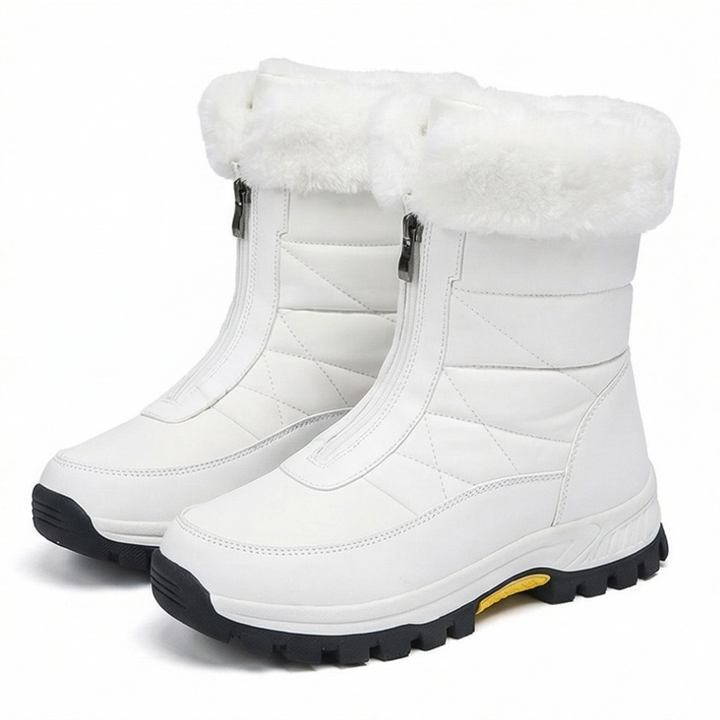 Mila | Waterproof Quilted Faux Fur-Lined Winter Snow Boots