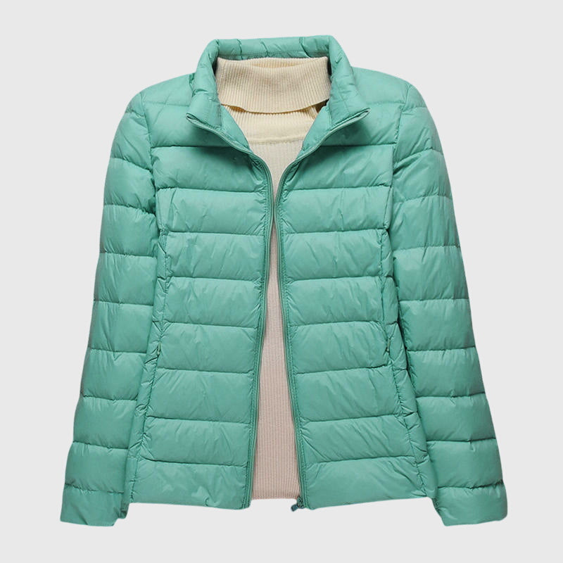 Evelyn | Lightweight Quilted Jacket with Hood or Stand Collar