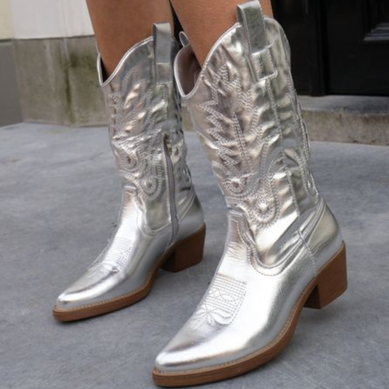 Oakley | Metallic Finish Western Cowboy Boots
