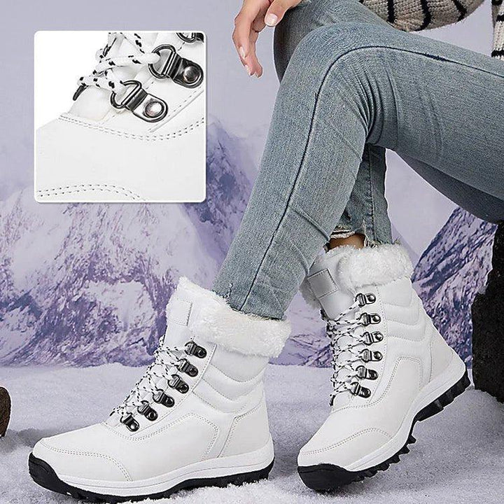 Emery | Waterproof Faux Fur-Lined Lace-Up Hiking-Style Snow Boots