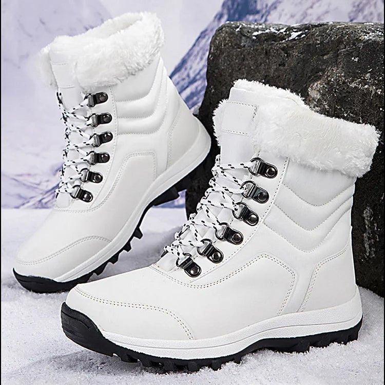 Emery | Waterproof Faux Fur-Lined Lace-Up Hiking-Style Snow Boots