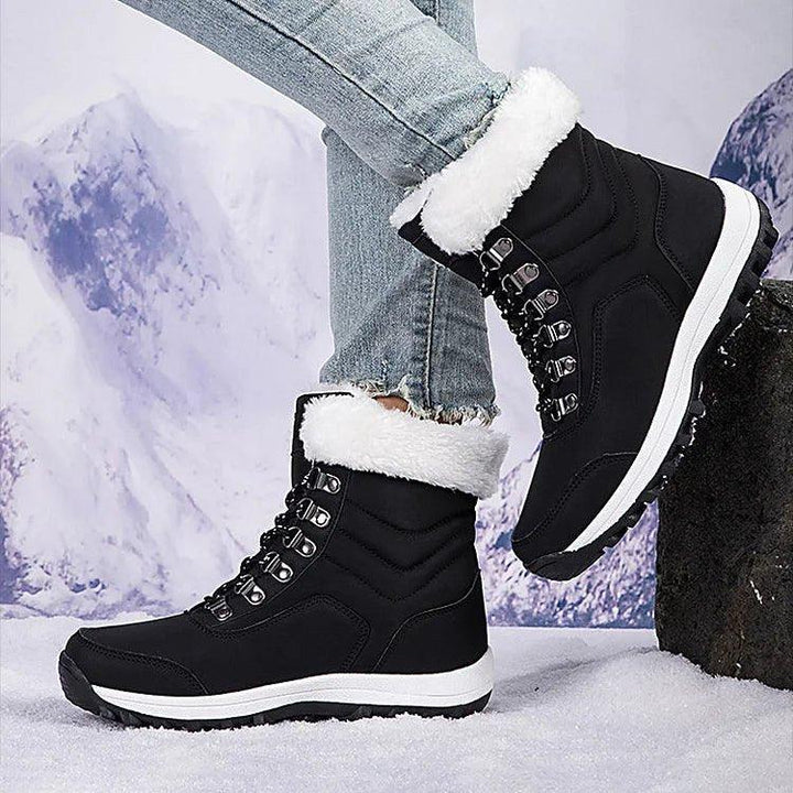 Emery | Waterproof Faux Fur-Lined Lace-Up Hiking-Style Snow Boots