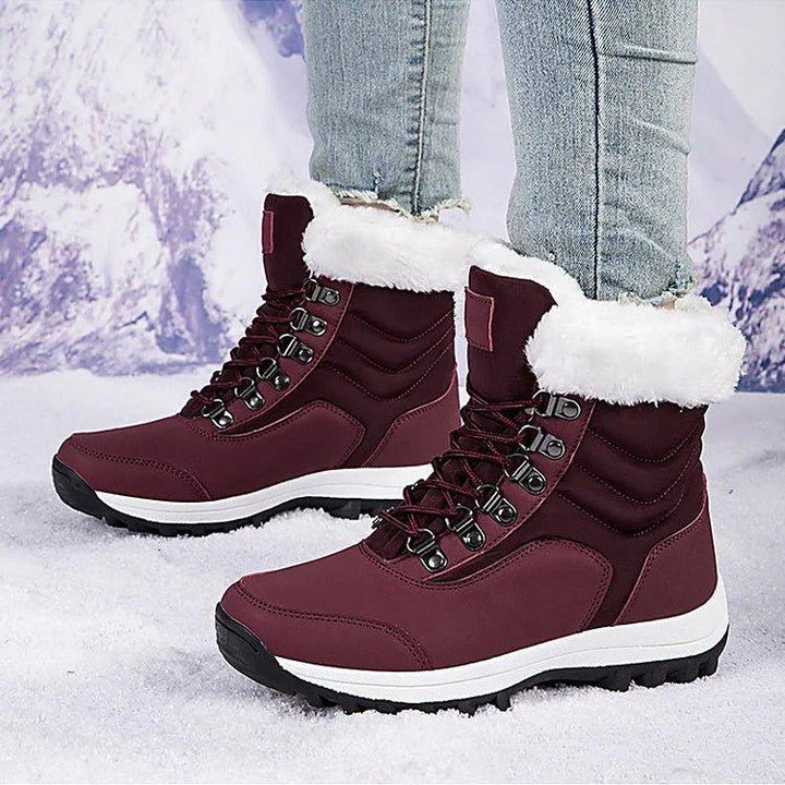 Emery | Waterproof Faux Fur-Lined Lace-Up Hiking-Style Snow Boots