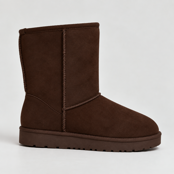 Jada | Faux-Suede Fleece-Lined Mid-Calf Pull-On Winter Boots