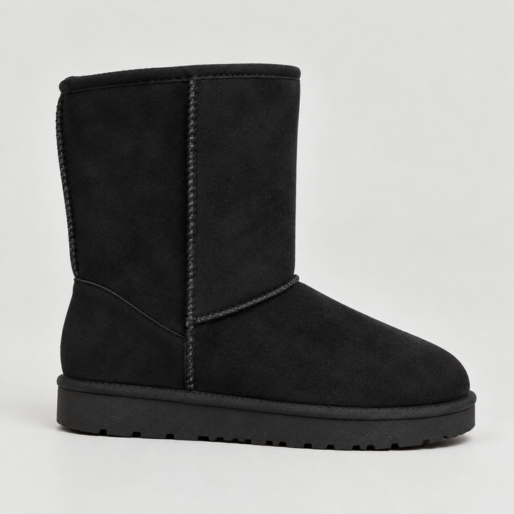 Jada | Faux-Suede Fleece-Lined Mid-Calf Pull-On Winter Boots
