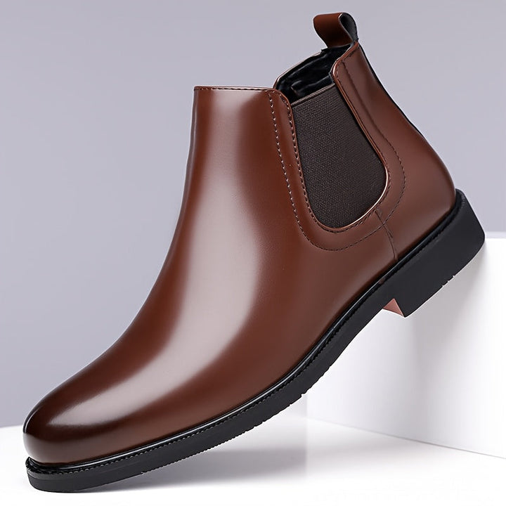 Grady | Dark Brown Slip-On Chelsea Boots