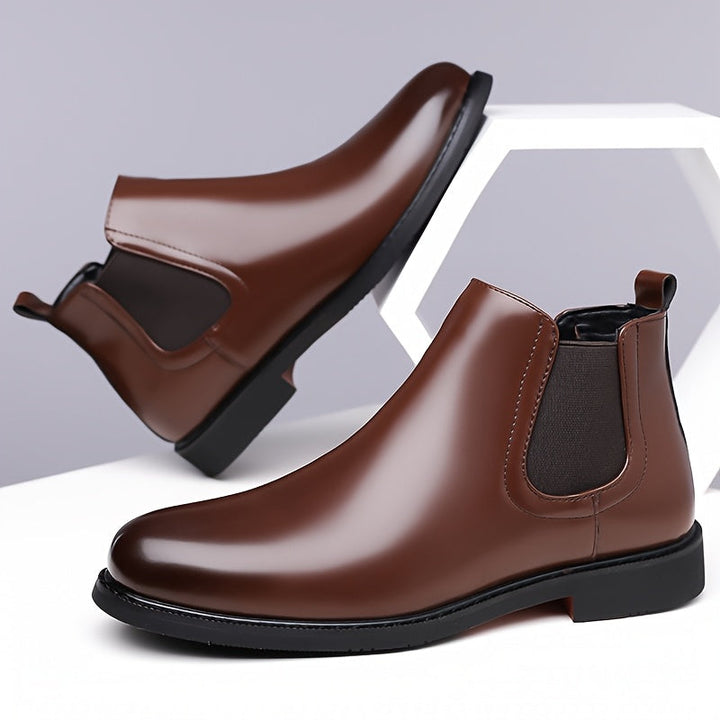 Grady | Dark Brown Slip-On Chelsea Boots