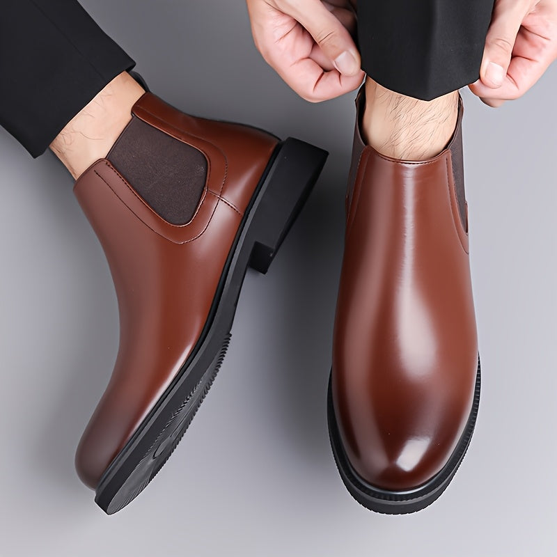 Grady | Dark Brown Slip-On Chelsea Boots
