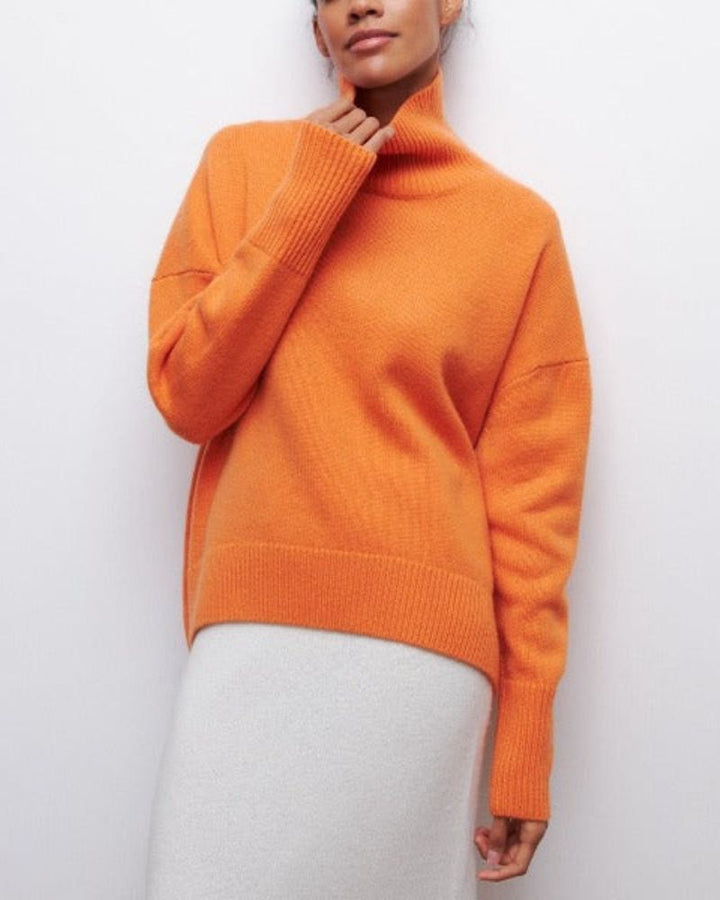 Wilma | Oversized Poncho-Style Turtleneck Wool Sweater