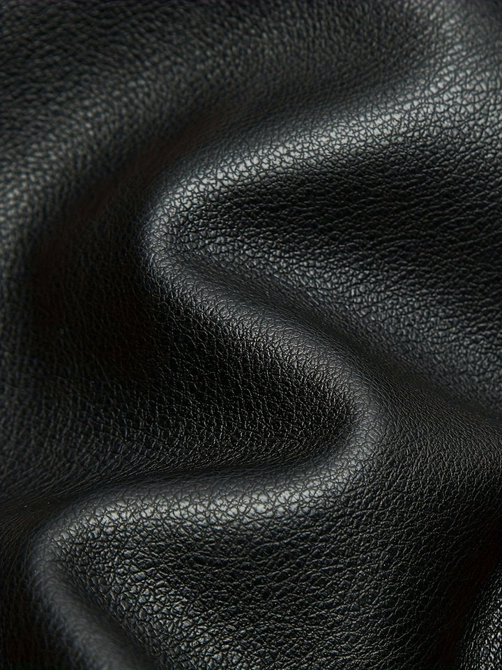 Gia | Slim-Fit Faux-Leather Biker Jacket with Asymmetric Zip
