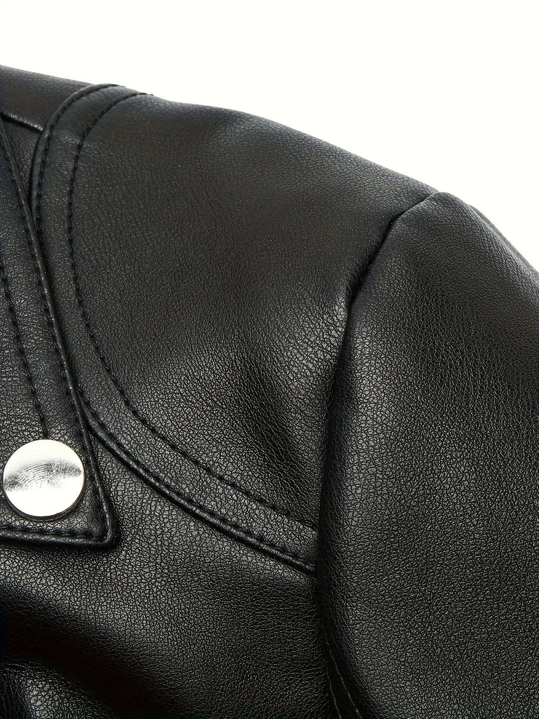 Gia | Slim-Fit Faux-Leather Biker Jacket with Asymmetric Zip