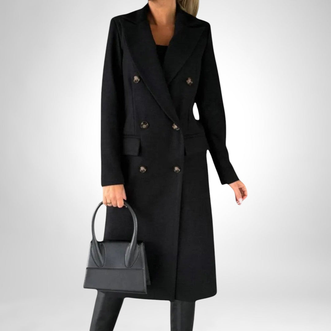 Neve | Double-Breasted Long Tailored Winter Coat
