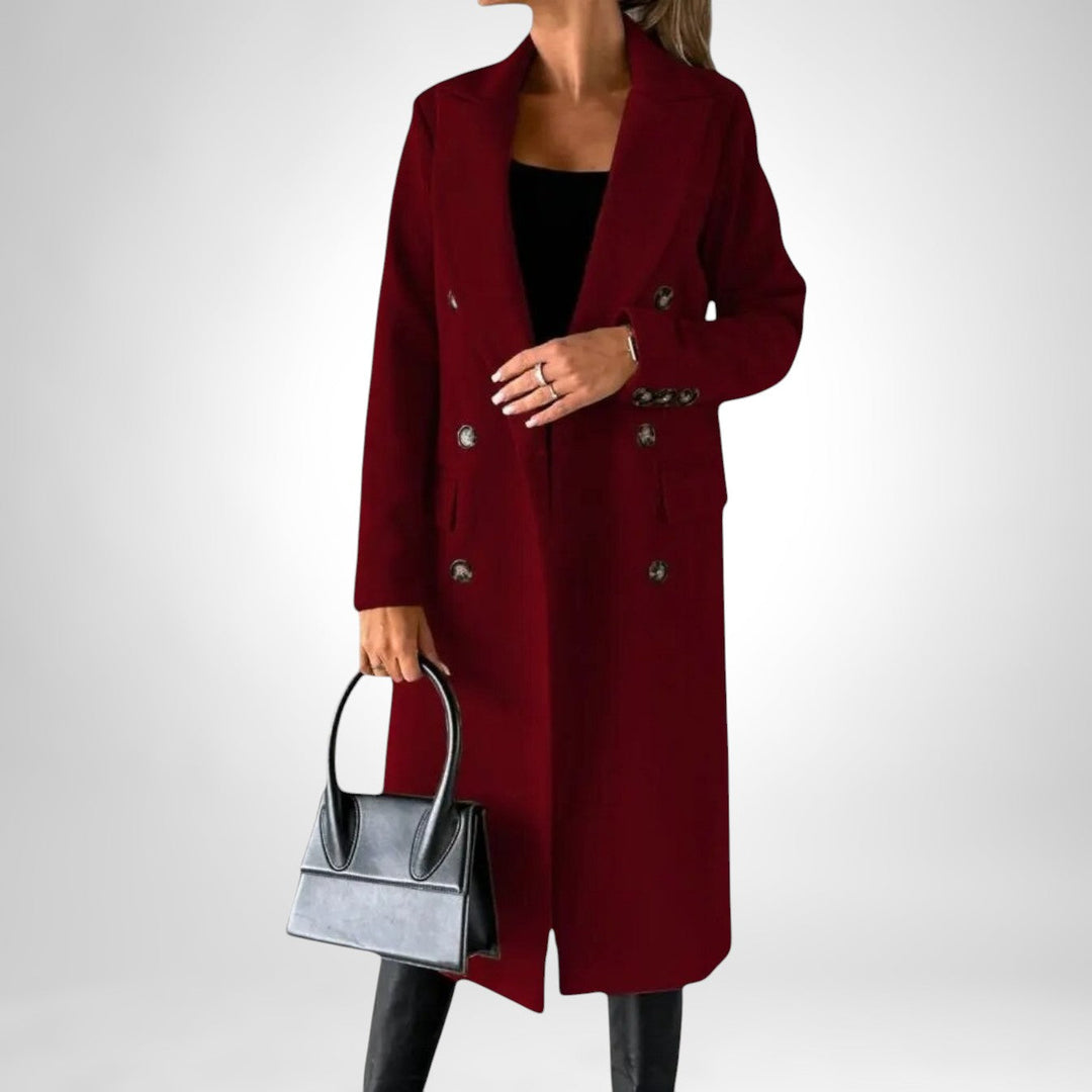 Neve | Double-Breasted Long Tailored Winter Coat