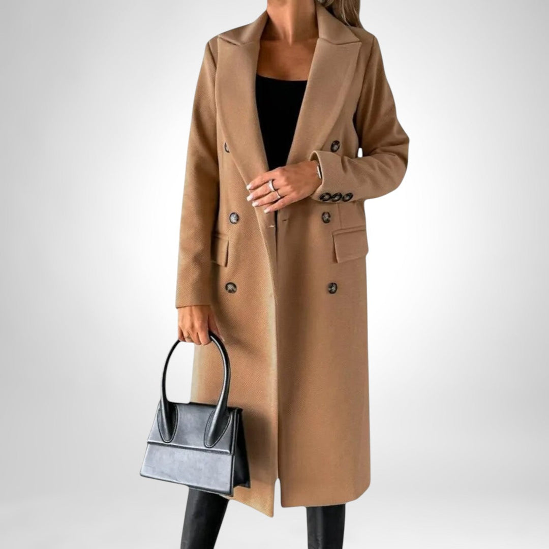 Neve | Double-Breasted Long Tailored Winter Coat