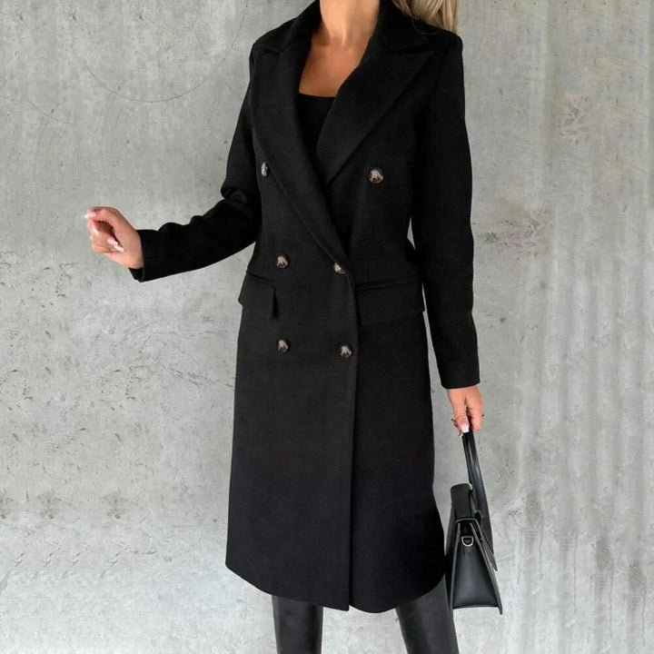 Neve | Double-Breasted Long Tailored Winter Coat