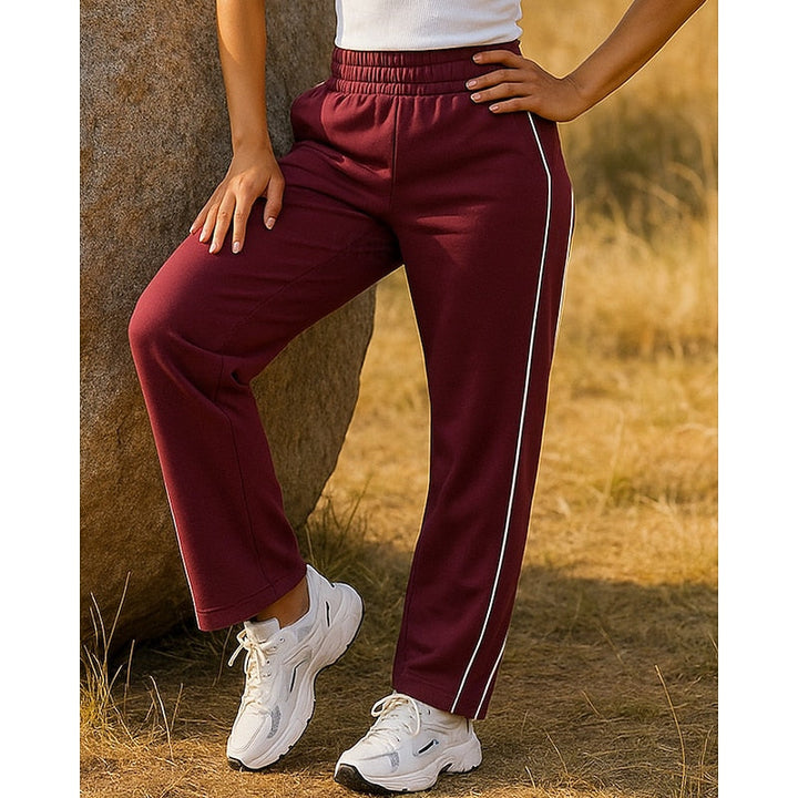 Ainsley | Side-Stripe High-Waisted Straight-Leg Sweatpants