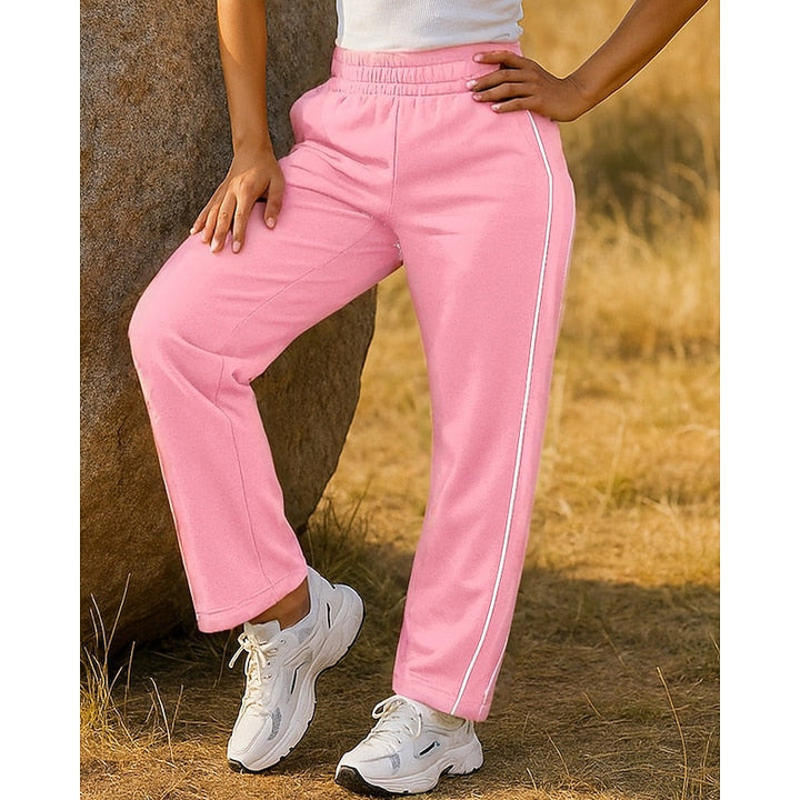 Ainsley | Side-Stripe High-Waisted Straight-Leg Sweatpants