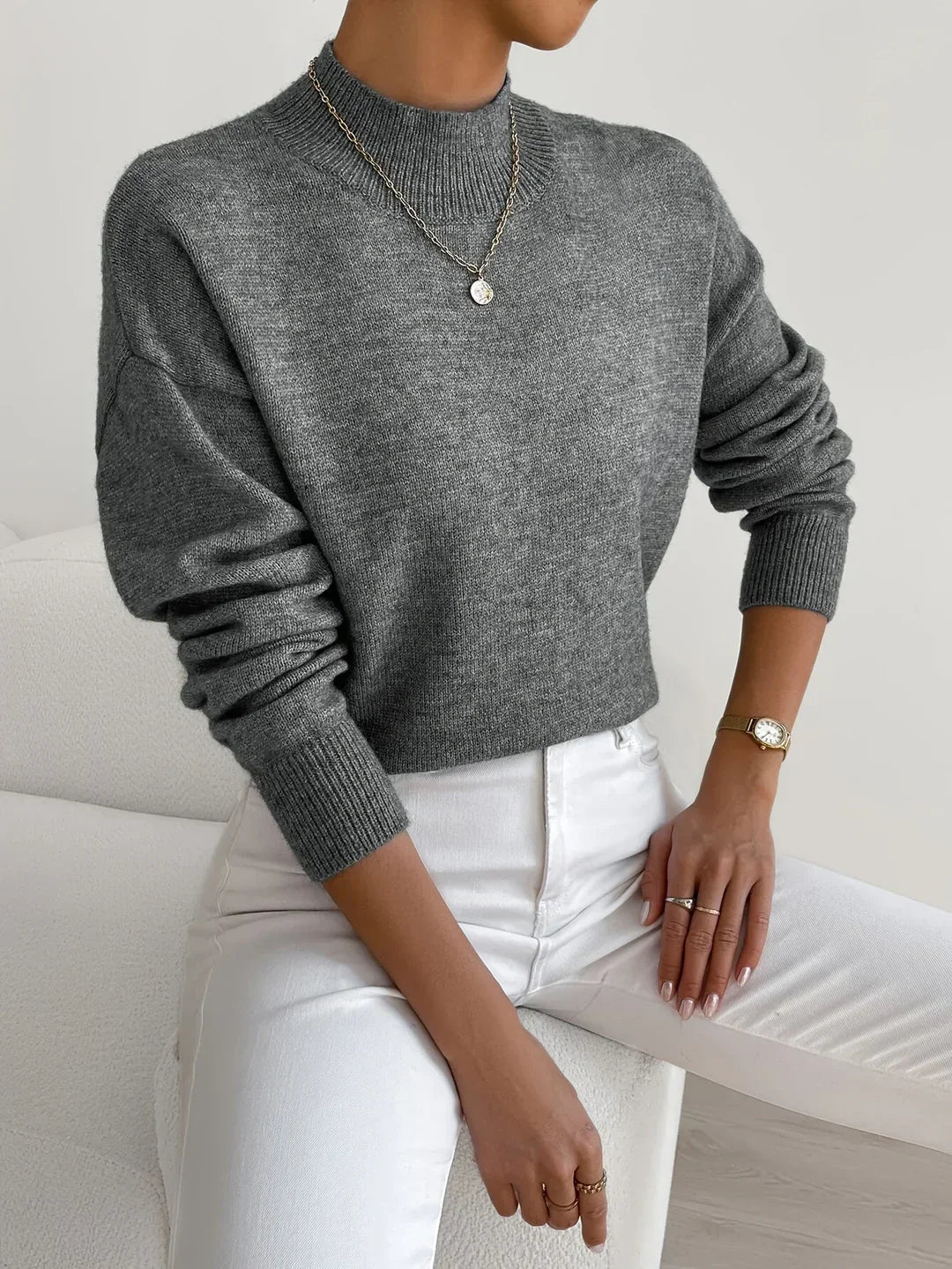 Gisela | Classic Turtleneck Knit Sweater
