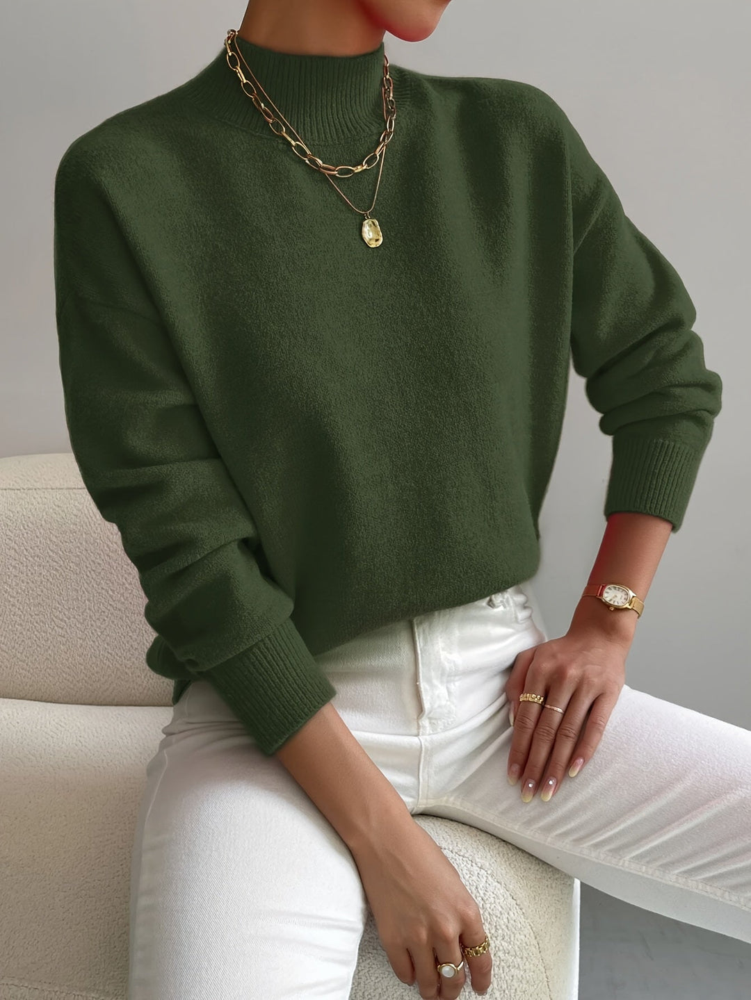 Gisela | Classic Turtleneck Knit Sweater