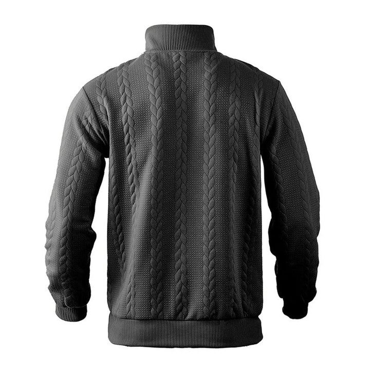 Desmond | Cable-Knit Quarter-Zip Pullover Sweater
