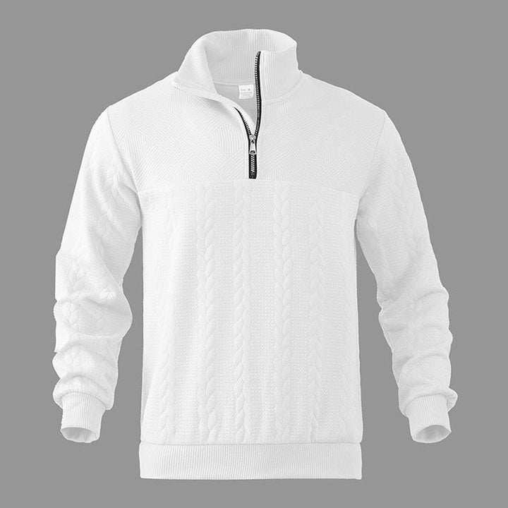 Desmond | Cable-Knit Quarter-Zip Pullover Sweater