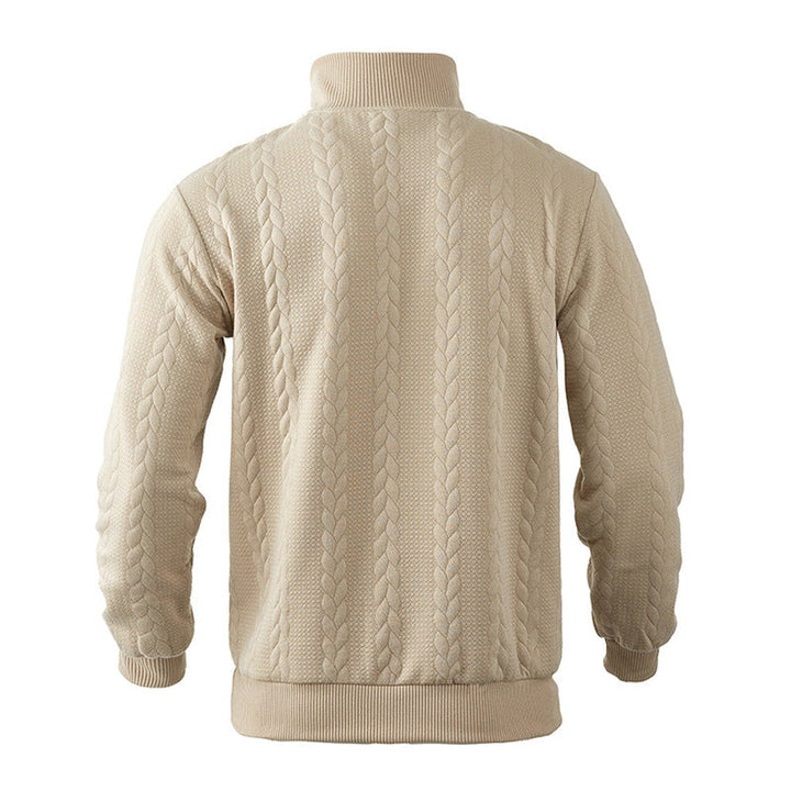 Desmond | Cable-Knit Quarter-Zip Pullover Sweater