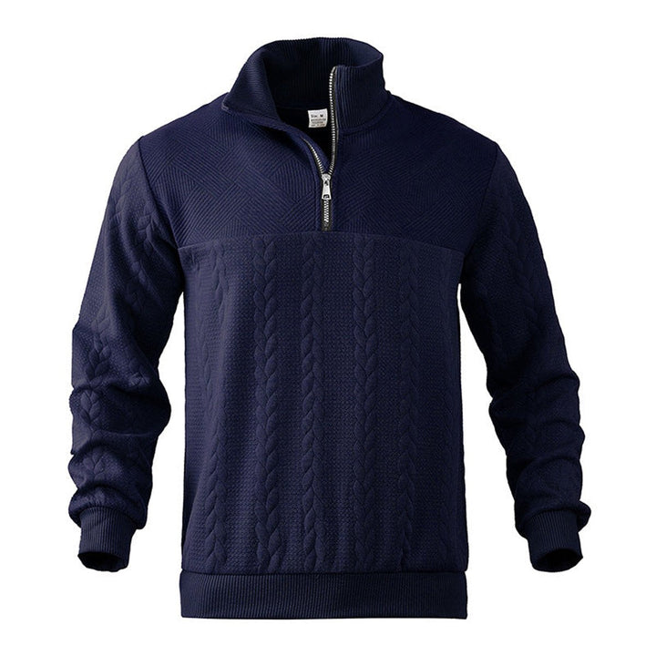 Desmond | Cable-Knit Quarter-Zip Pullover Sweater