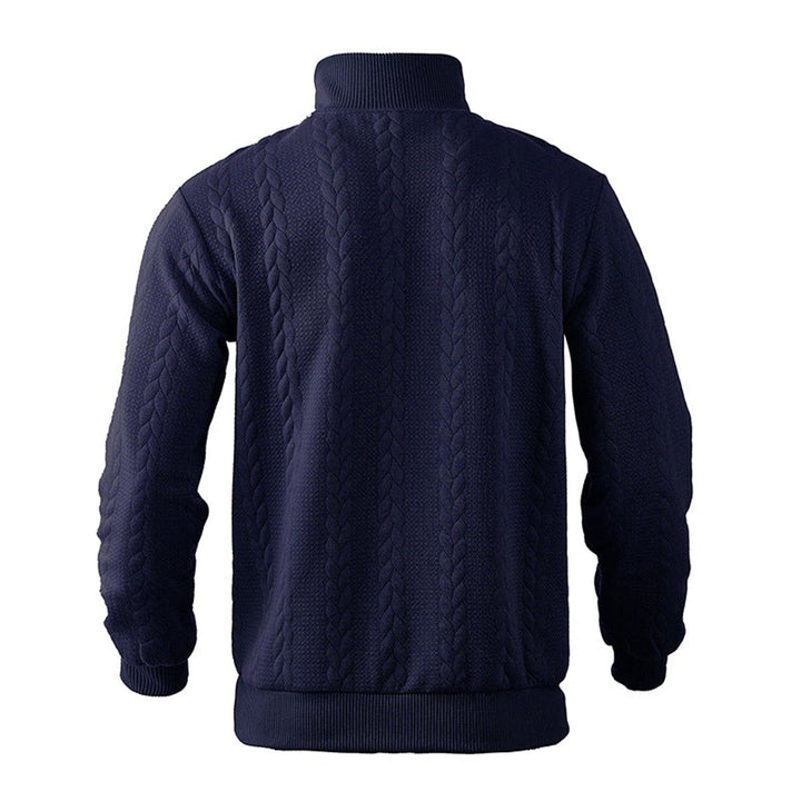 Desmond | Cable-Knit Quarter-Zip Pullover Sweater