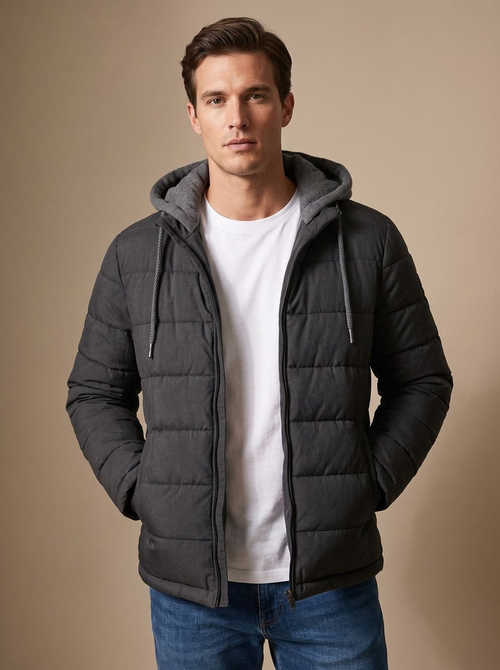 Hayes | Lightweight Quilted Hooded Puffer Jacket