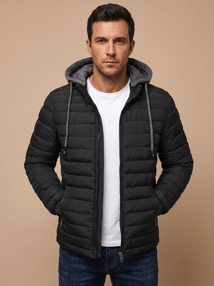 Hayes | Lightweight Quilted Hooded Puffer Jacket