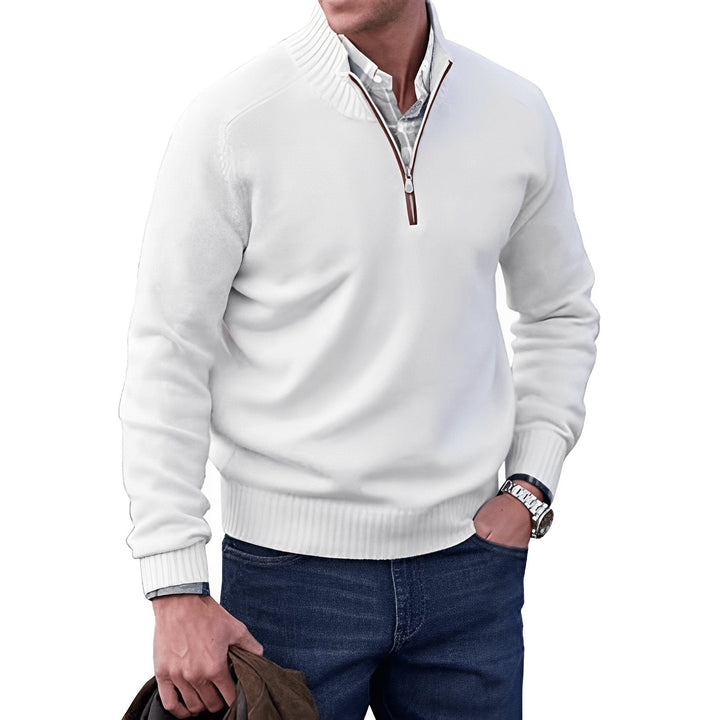 Forrest | Quarter-Zip Knit Pullover Sweater with Raglan Sleeves