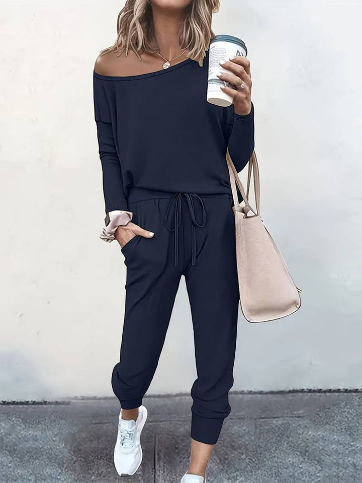 Daria | Relaxed Top and Drawstring Jogger Two-Piece Set