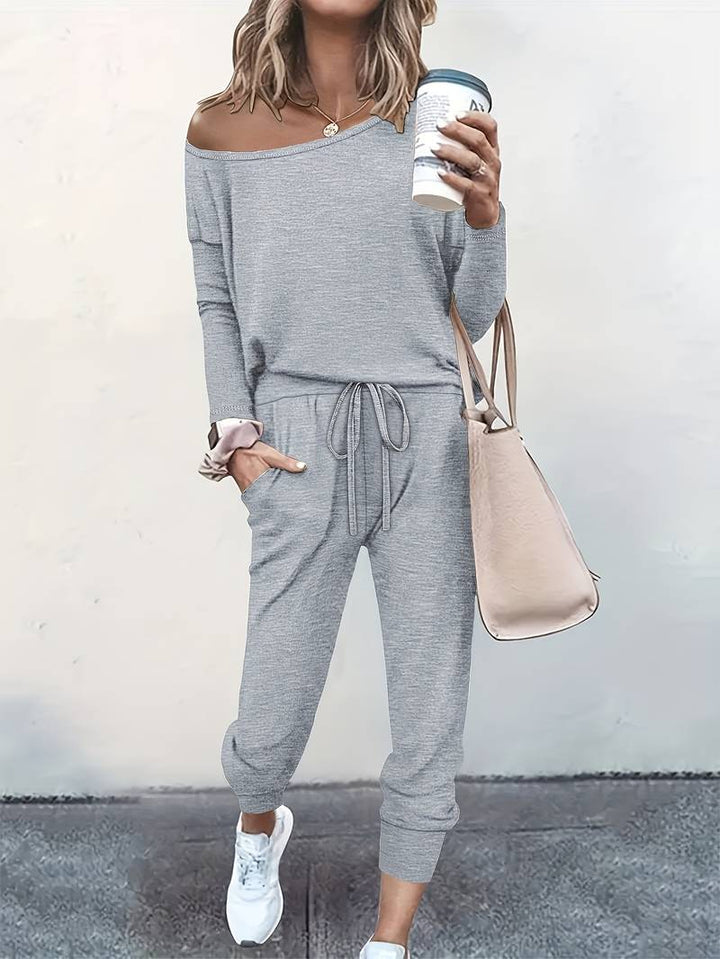 Daria | Relaxed Top and Drawstring Jogger Two-Piece Set