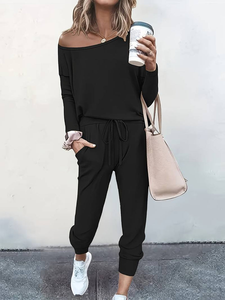 Daria | Relaxed Top and Drawstring Jogger Two-Piece Set