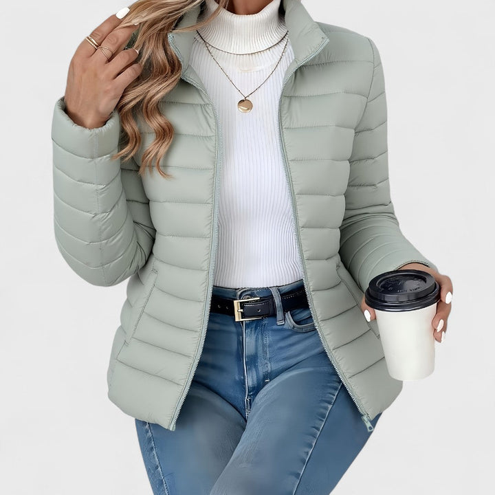 Bonnie | Lightweight Slim-Fit Quilted Puffer Jacket with Stand Collar
