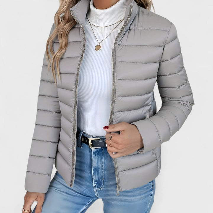 Bonnie | Lightweight Slim-Fit Quilted Puffer Jacket with Stand Collar