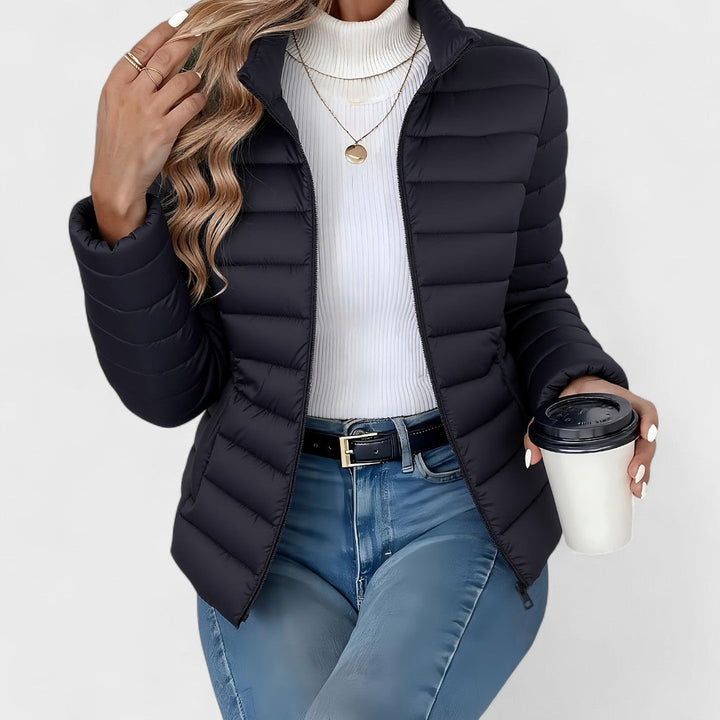 Bonnie | Lightweight Slim-Fit Quilted Puffer Jacket with Stand Collar