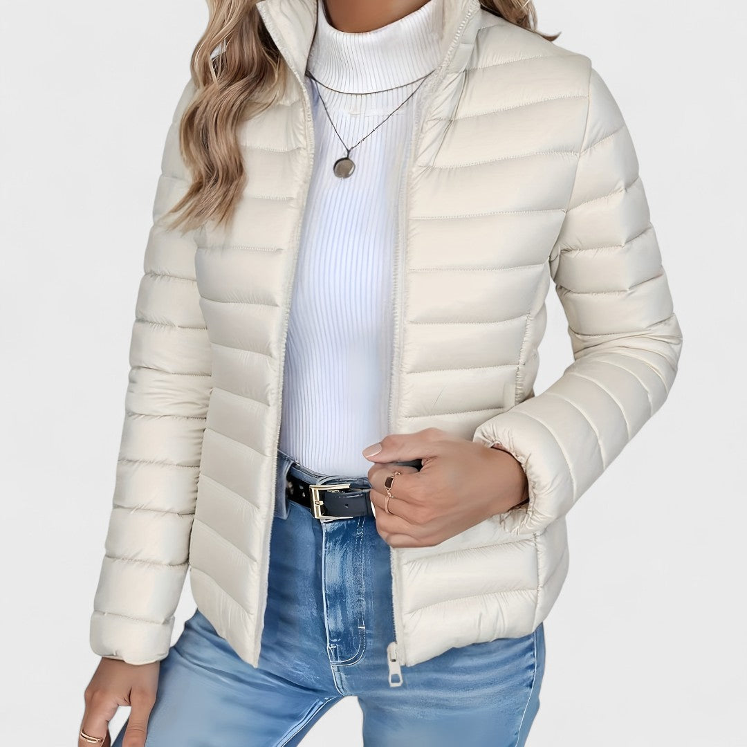 Bonnie | Lightweight Slim-Fit Quilted Puffer Jacket with Stand Collar
